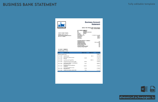 Unternehmensbericht der ABC Bank of Uganda (Word- und PDF-Format, Beispielvorschau)